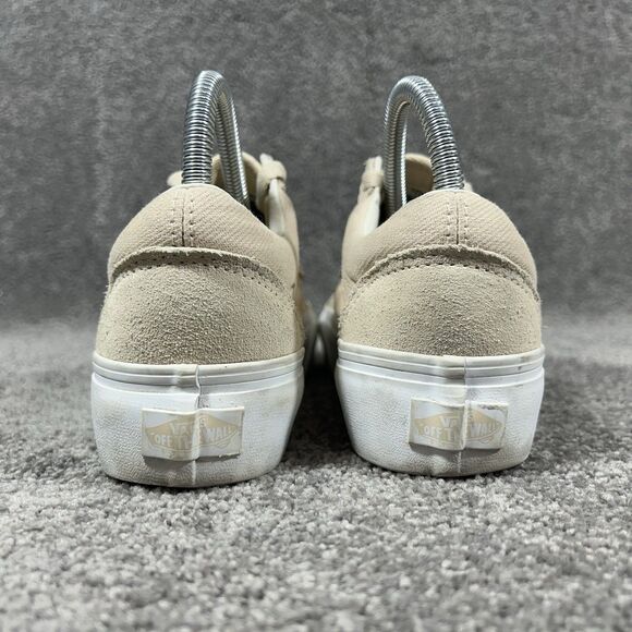 VANS Old Skool Women’s Size 7 Tan Suede Canvas Casual Lace Up Shoes Used - Picture 6 of 11